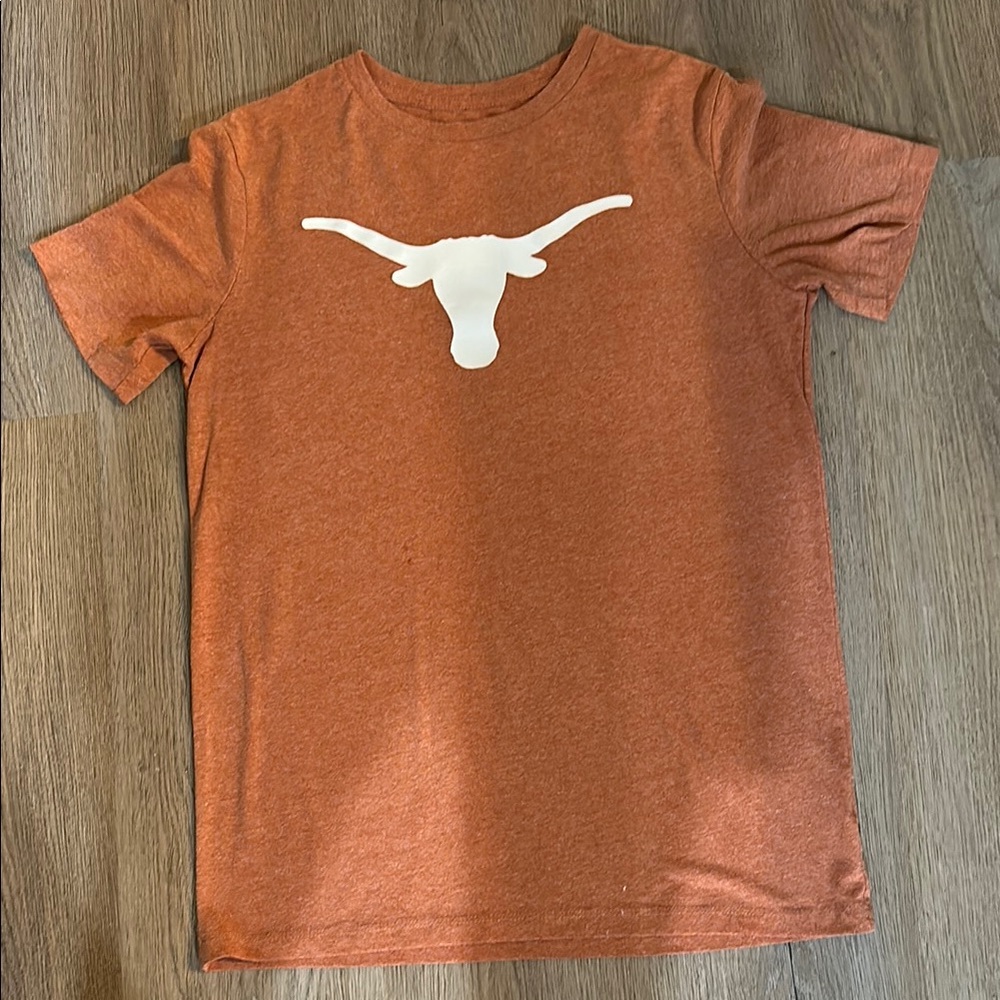 Youth Burnt Orange Short Sleeve Longhorns T Shirt